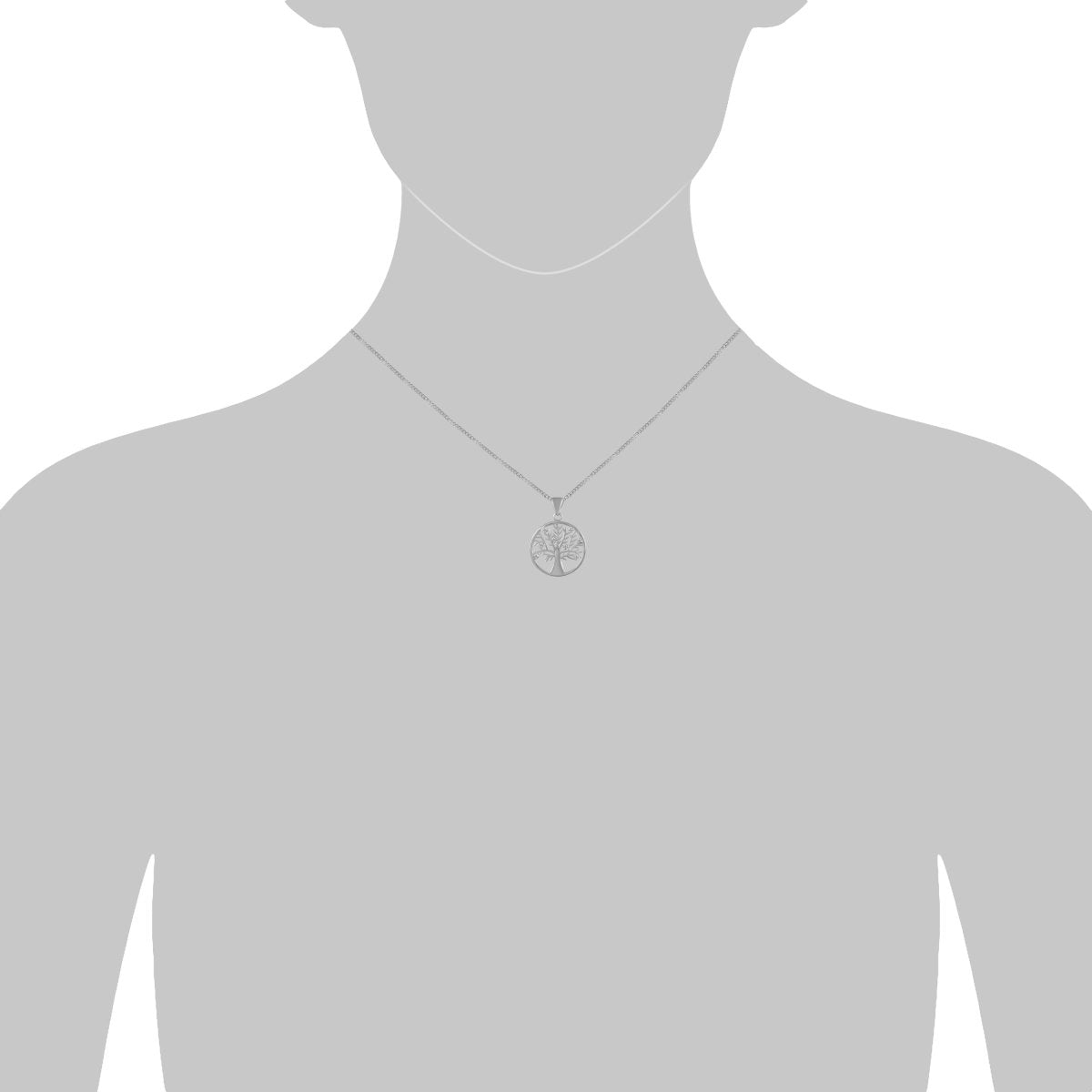 Anhänger mit Kette 925 Sterling Silber Lebensbaum - Avrum