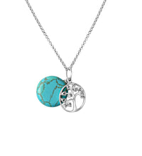 Anhänger mit Kette 925 Sterling Silber rhodiniert Bernstein - Avrum