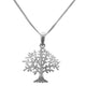 Anhänger mit Kette 925 Sterling Silber rhodiniert Lebensbaum