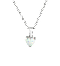 Anhänger mit Kette 925 Sterling Silber rhodiniert Opal - Avrum