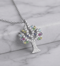 Anhänger mit Kette 925 - Sterling Silber rhodiniert Zirkonia - Avrum