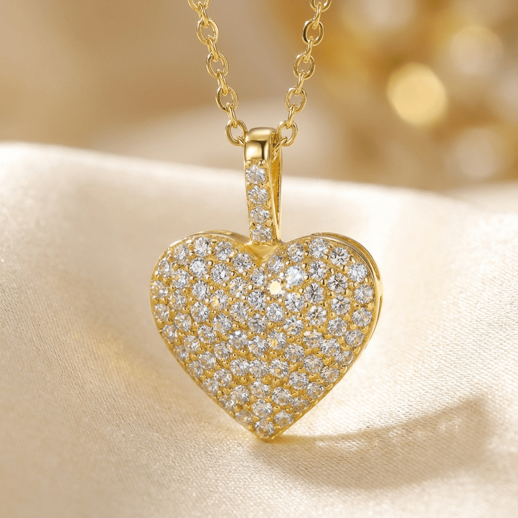 Anhänger mit Kette 925 - Sterling Silber rhodiniert Zirkonia Keine - Avrum