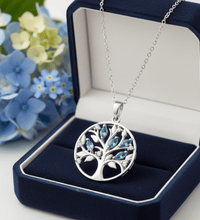 Anhänger mit Kette 925 - Sterling Silber rhodiniert Zirkonia Lebensbaum - Avrum