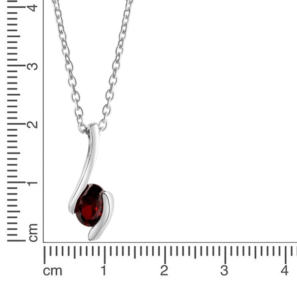 Anhänger mit Kette 925 - Sterling Silber rhodiniert - Avrum