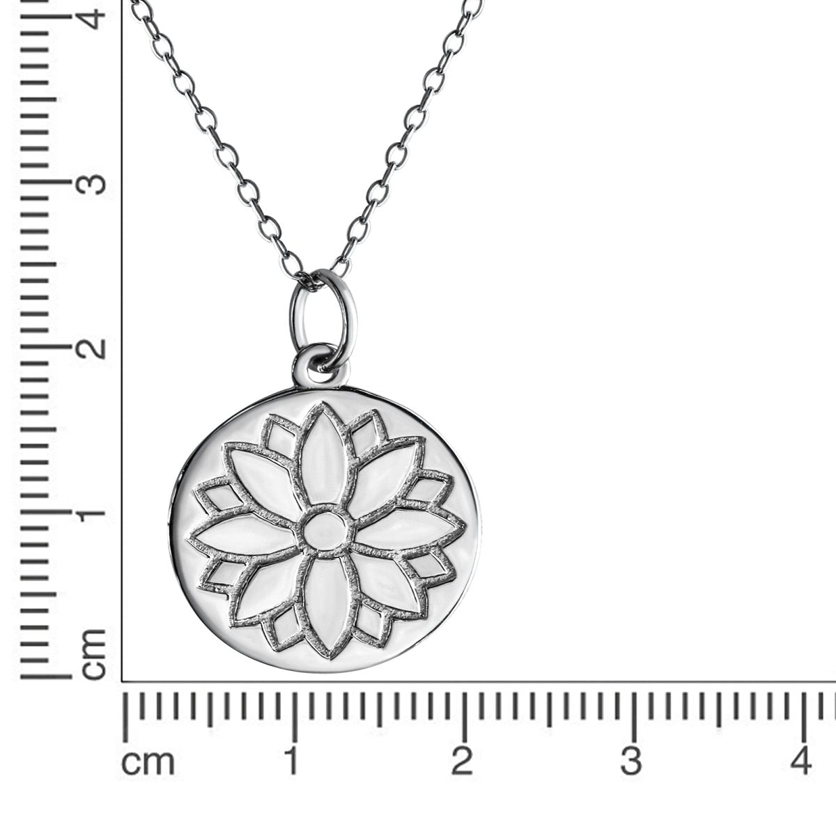 Anhänger mit Kette 925 Sterling Silber rhodiniert - Avrum