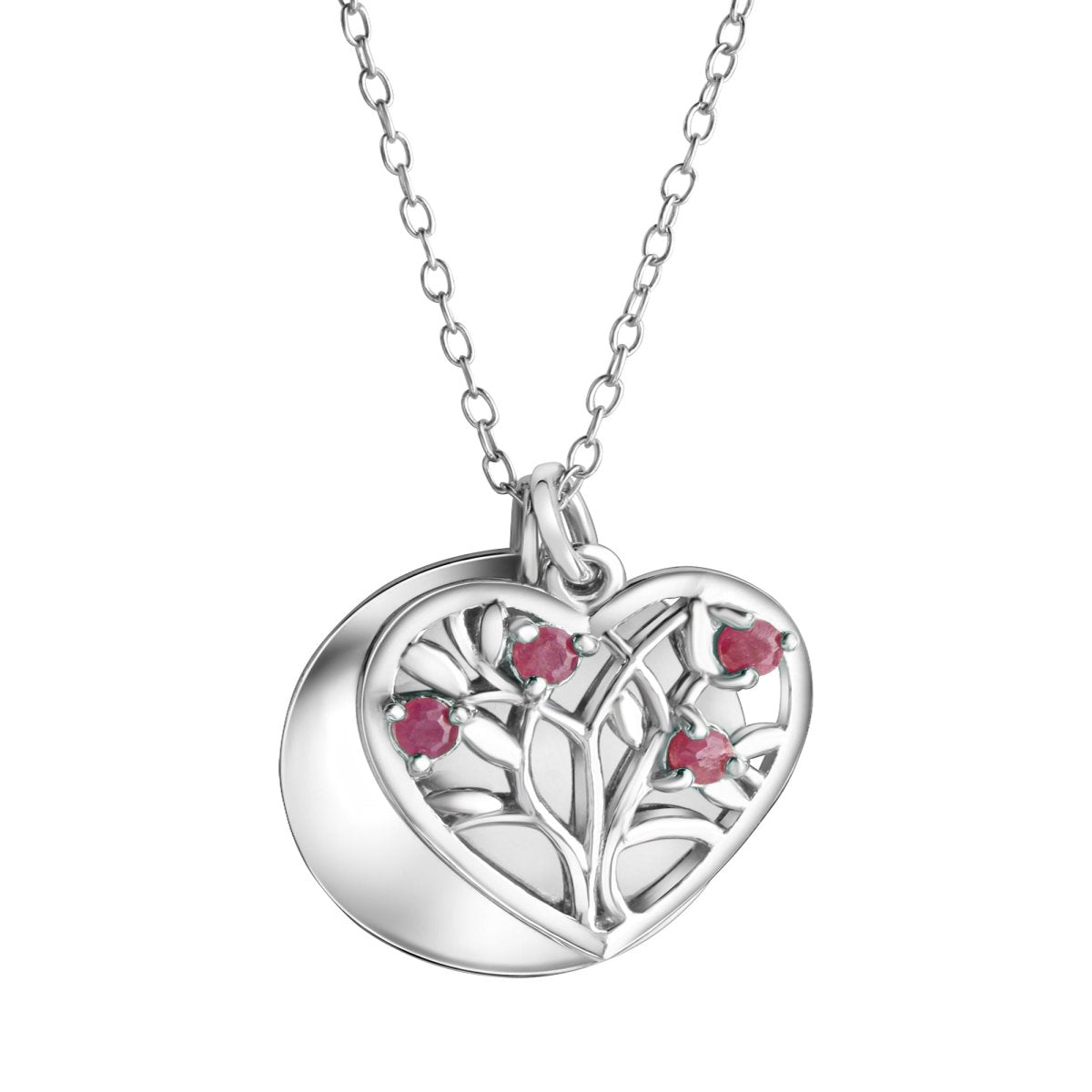 Anhänger mit Kette 925 Sterling Silber rhodiniert - Avrum