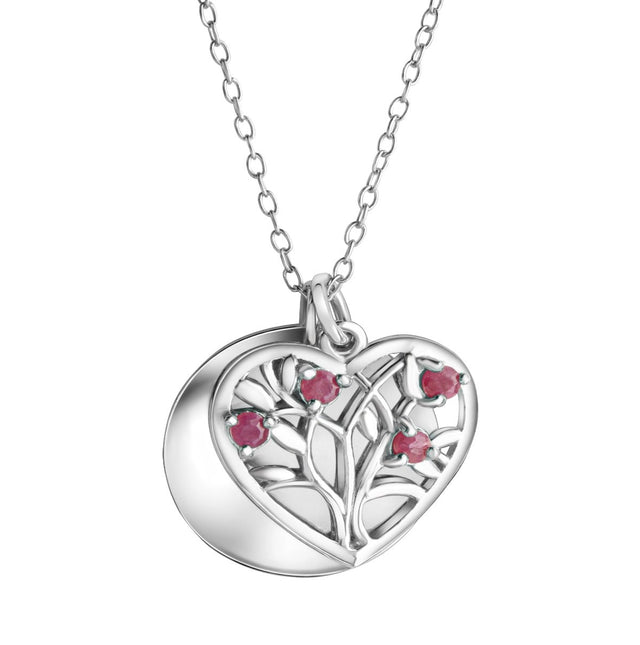 Anhänger mit Kette 925 Sterling Silber rhodiniert - Avrum