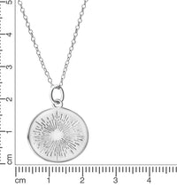 Anhänger mit Kette 925 Sterling Silber rhodiniert - Avrum