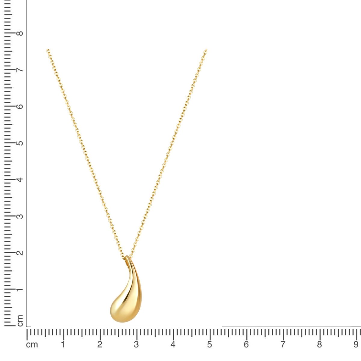 Anhänger mit Kette 925 Sterling Silber vergoldet 45cm - Avrum