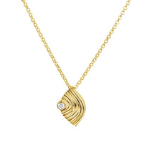 Anhänger mit Kette 925 Sterling Silber vergoldet Zirkonia - Avrum