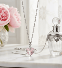 Anhänger mit Kette 925 Sterling Silber Zirkonia pink - Avrum