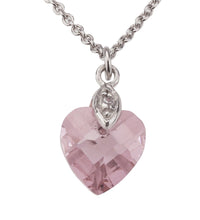Anhänger mit Kette 925 Sterling Silber Zirkonia pink - Avrum