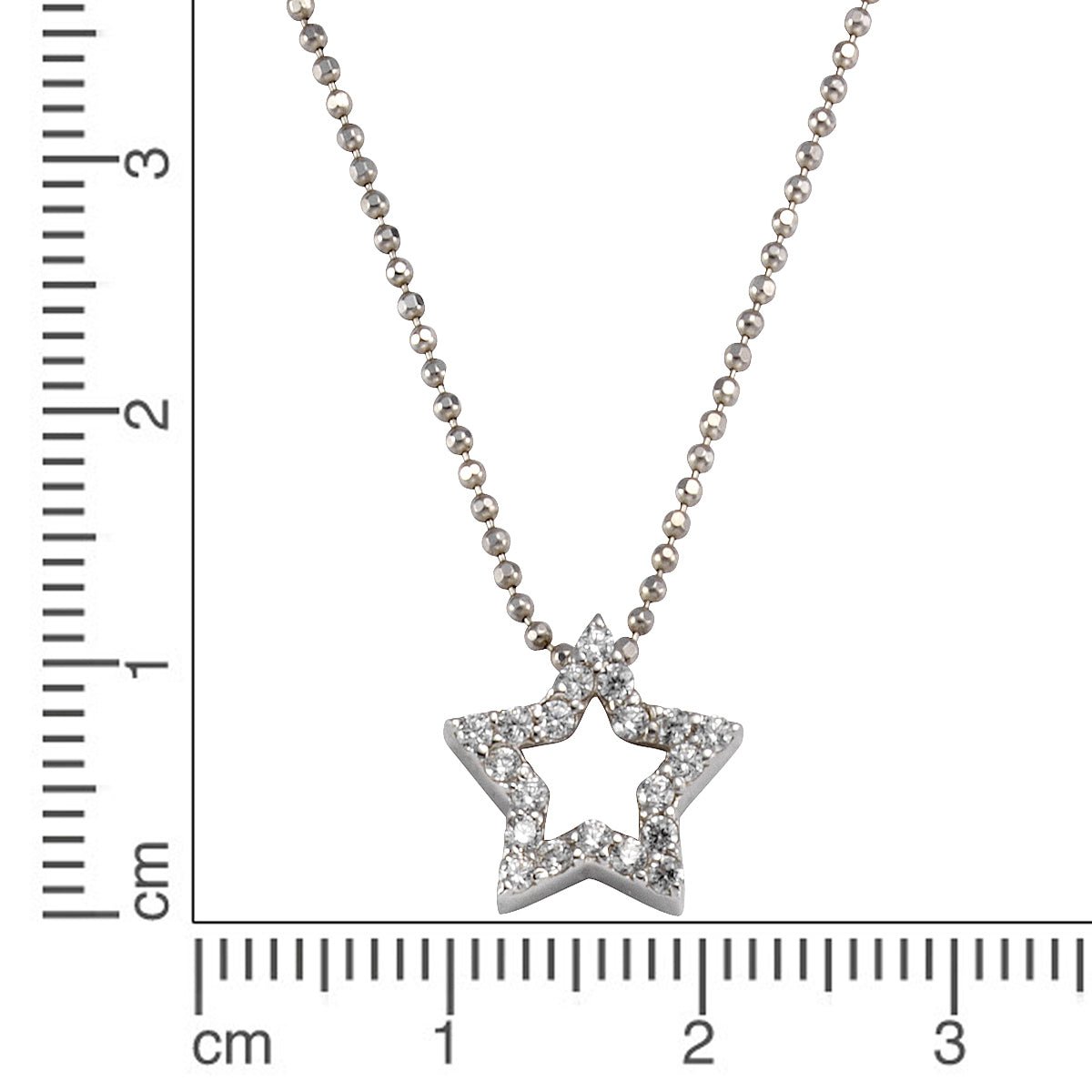 Anhänger mit Kette 925Rhodiniert - Avrum