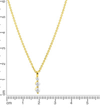 Anhänger mit Kette Gelbgold glanz Zirkonia - Avrum