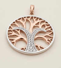 Anhänger Silber 925 zweifarbig Lebensbaum - Avrum