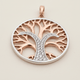 Anhänger Silber 925 zweifarbig Lebensbaum