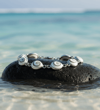 Armband 925 Silber mit Muschel weiß - Avrum