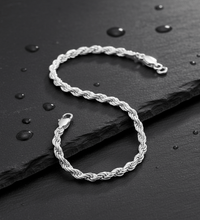 Armband 925 Sterling Silber Kordel 19 cm 19 cm - Avrum