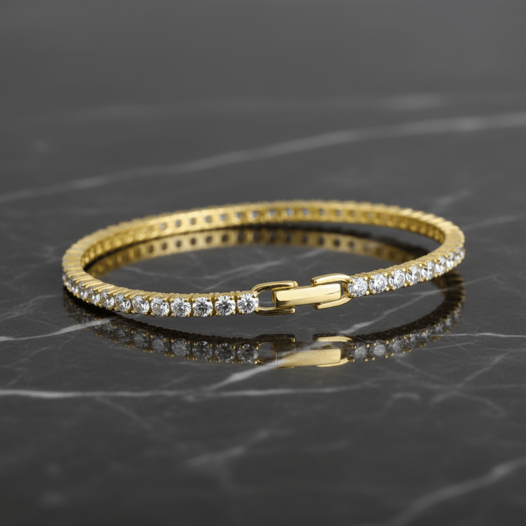 Armband 925 - Sterling Silber Zirkonia Vergoldet - Avrum