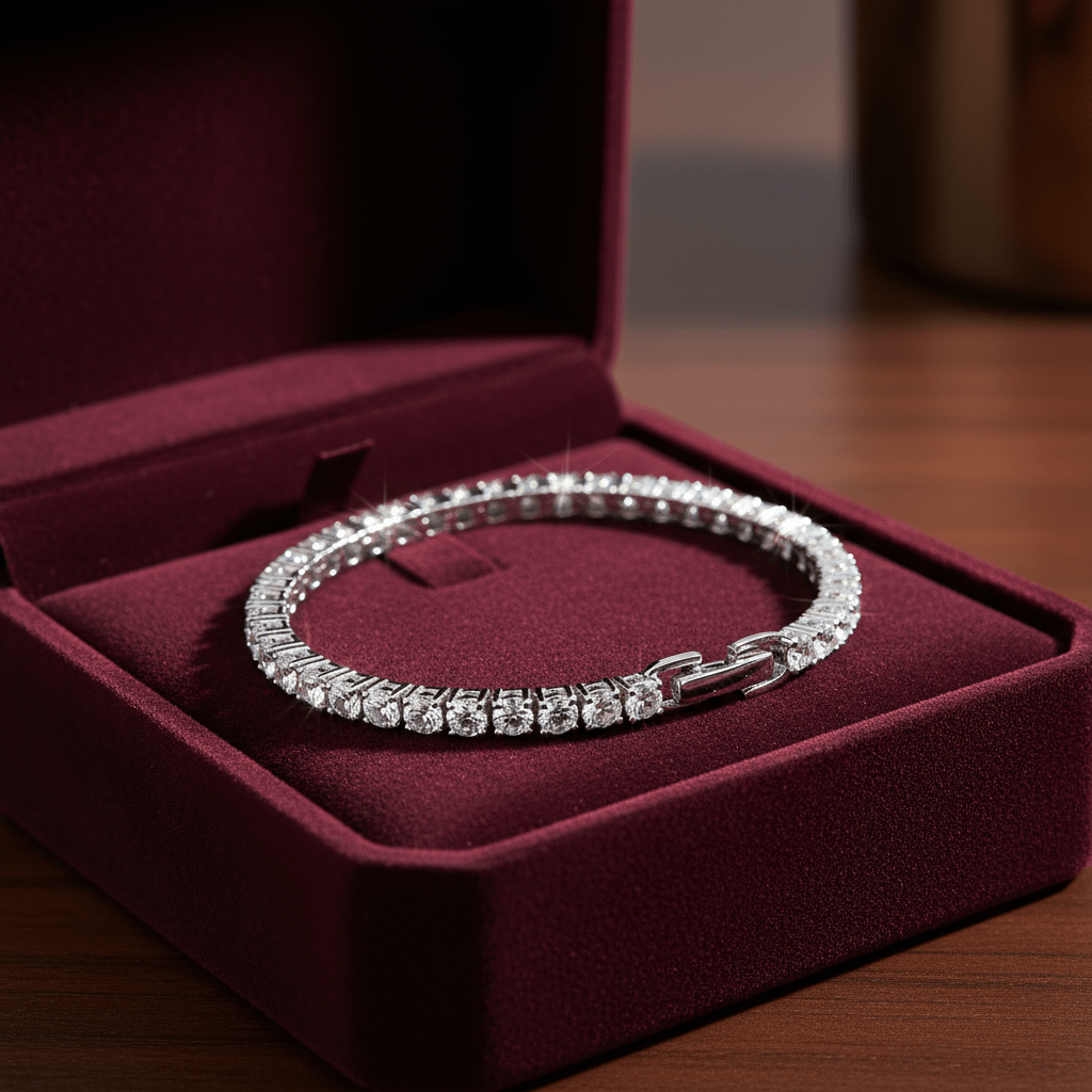 Armband 925 - Sterling Silber Zirkonia Rotvergoldet - Avrum