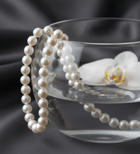 Collier Gelbgold Süßwasserzuchtperle 6,5 - 7mm 585 - Avrum