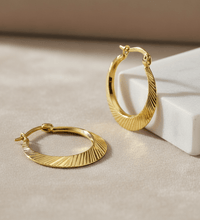 Creolen 333 Gold diamantiert 20mm - Avrum