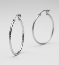 Creolen 925 Silber 3,0cm Rhodiniert - Avrum