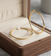 Creolen 925 Silber 4,0cm Vergoldet - Avrum