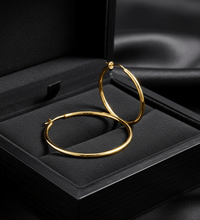 Creolen 925 Sterling Silber 60mm Vergoldet - Avrum