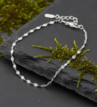 Fußkettchen 925 Sterling Silber weiss diamantiert - Avrum