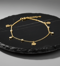 Fusskette 925 Sterling Silber vergoldet Zirkonia vergoldet - Avrum