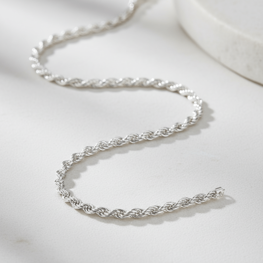 Kette 925 Sterling Silber Kordel 45 cm - Avrum