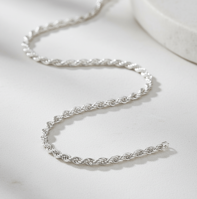 Kette 925 Sterling Silber Kordel 45 cm - Avrum