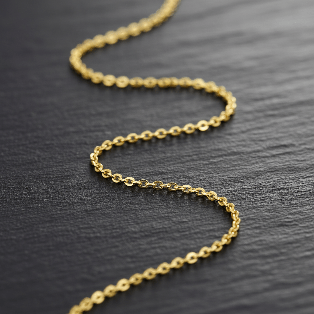 Kette Gold Ankerkette 375 - Avrum