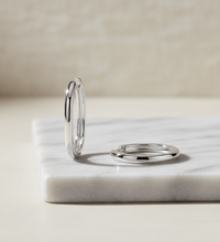 Klappcreolen 925 - Sterling Silber rhodiniert - Avrum