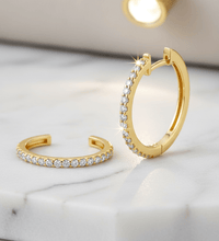 Klappcreolen Gelbgold Zirkonia 585 - Avrum