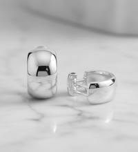 Ohrclip 925 Sterling Silber rhodiniert glanz - Avrum