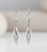 Ohrhänger 925 - Sterling Silber rhodiniert Zirkonia - Avrum