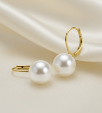 Ohrringe Gold Perlen weiß 8 - 8,5mm 333 - Avrum