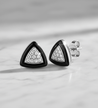 Ohrstecker 925 Sterling Silber rhodiniert Perlmutt/Zirkonia - Avrum