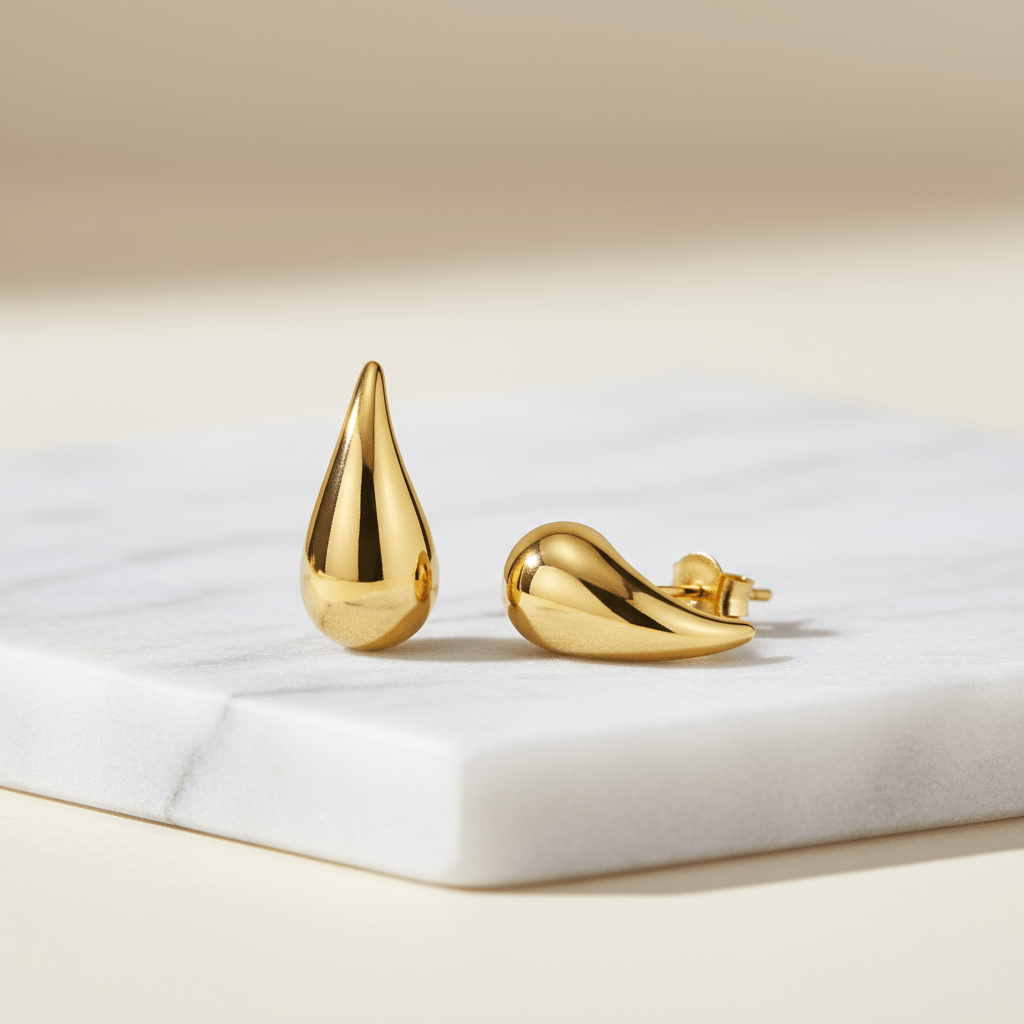 Ohrstecker 925 Sterling Silber vergoldet - Avrum