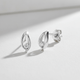 Ohrstecker Silber rhodiniert Zirkonia