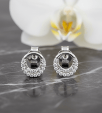 Ohrstecker Silber rhodiniert Zirkonia - Avrum