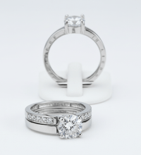 Ring 925 Silber Zirkonia weiß Gravur 