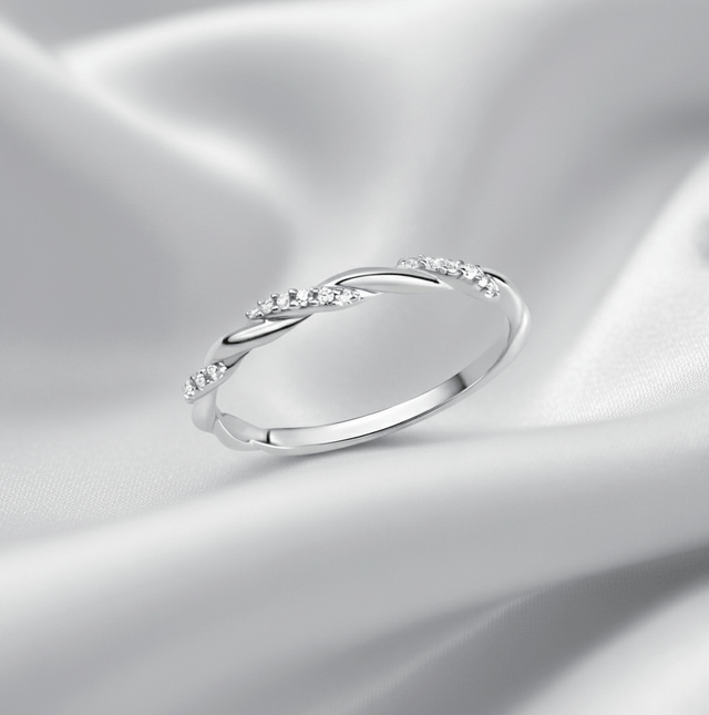 Ring 925 Sterling Silber rhodiniert Zirkonia 052 (16,6) - Avrum