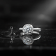 Ring 925 Sterling Silber rhodiniert Zirkonia