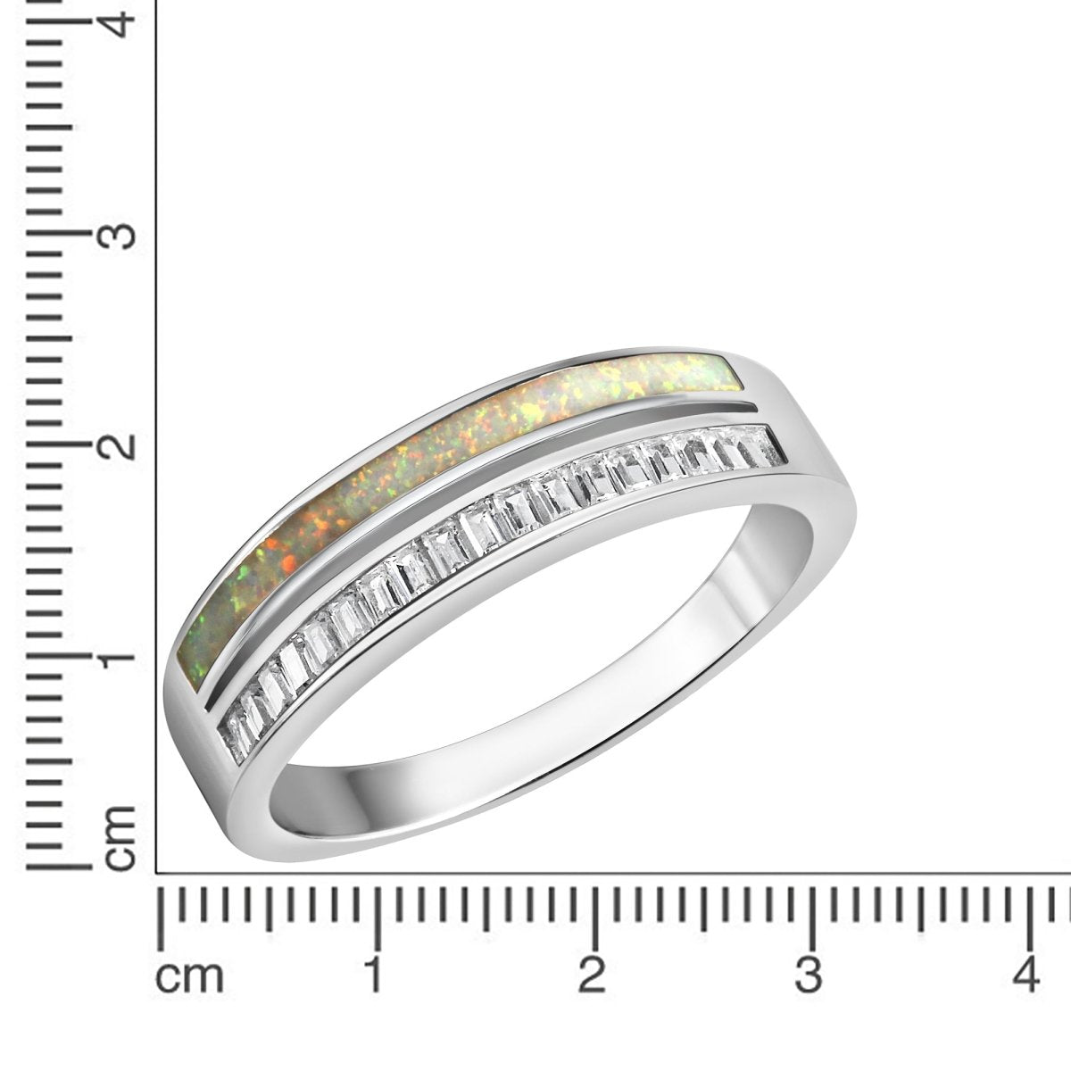 Ring 925 - Sterling Silber rhodiniert Zirkonia - Avrum